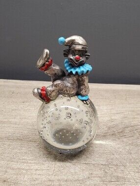 Vintage George Good paperweight with pewter clown on top